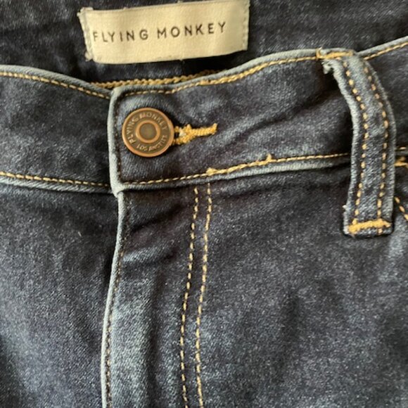 Flying Monkey – navy blue denim- Slim-Fit High Mid Jeans Size 31 - Picture 6 of 8